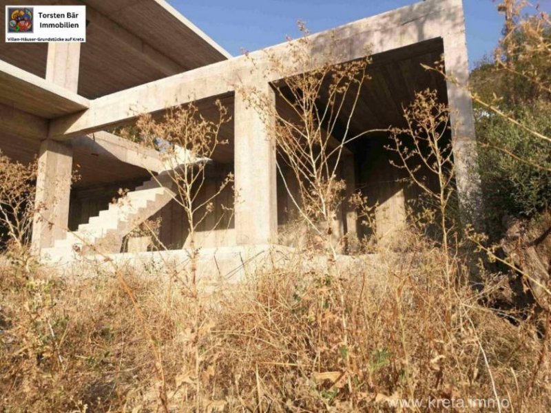 Kouses Kreta Kouse Villa im Bau - mit Blick auf die Messara-Ebene Haus kaufen